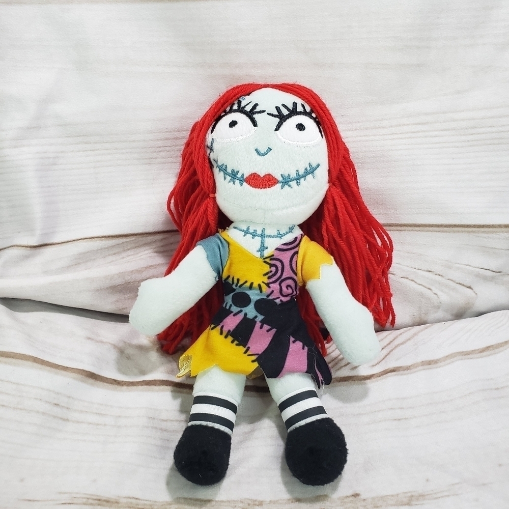 Disney Nightmare Before Christmas Sally Plush Doll 10 Inch Yarn Hair No Tags